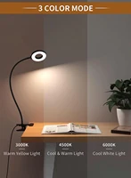 Desk Lamp, [3 Color Modes & 10 Brightness] LED Reading Light with Clamp, Flexible Gooseneck Book Light for Kids Reading Book 2