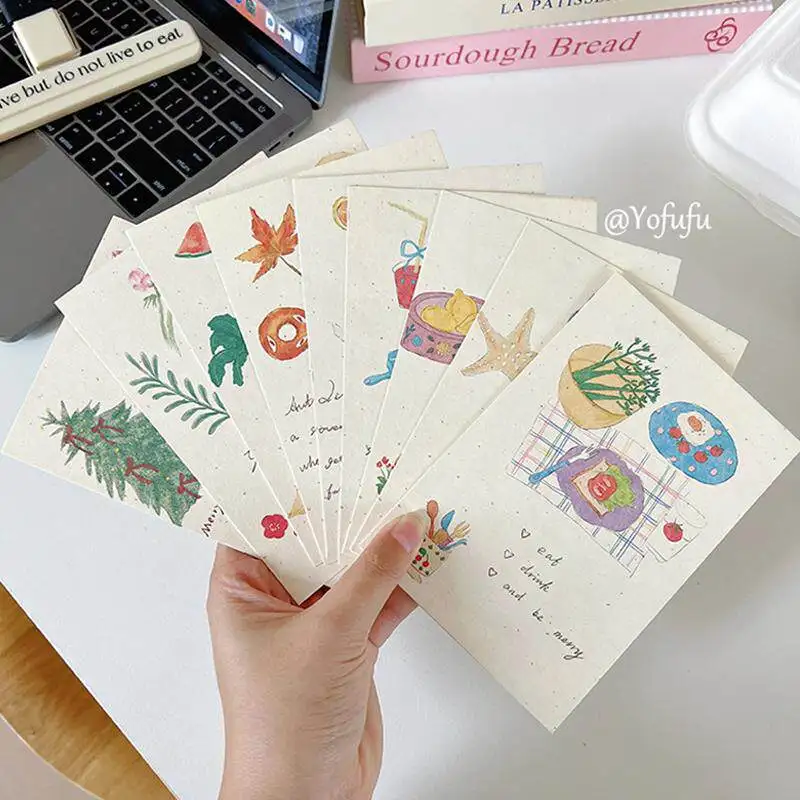 따뜻한 인사말 카드, 미적 감각의 꽃 그림 크리스마스 엽서, 친구들을 위한 선물, DIY 공예 및 벽 장 백지