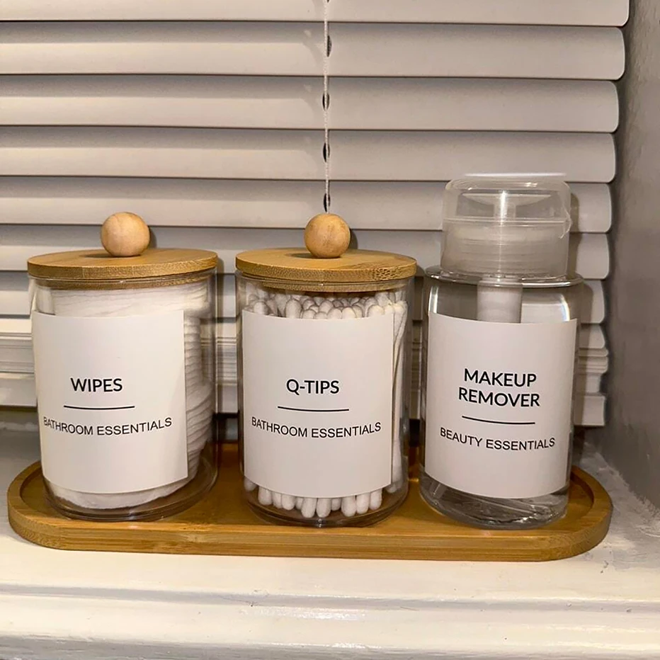 Bathroom Classification Label Sticker Travel Shampoo Bottles Hand Soap Conditioner Waterproof Labels Cosmetic Label Sticker bathroom labels sticker set