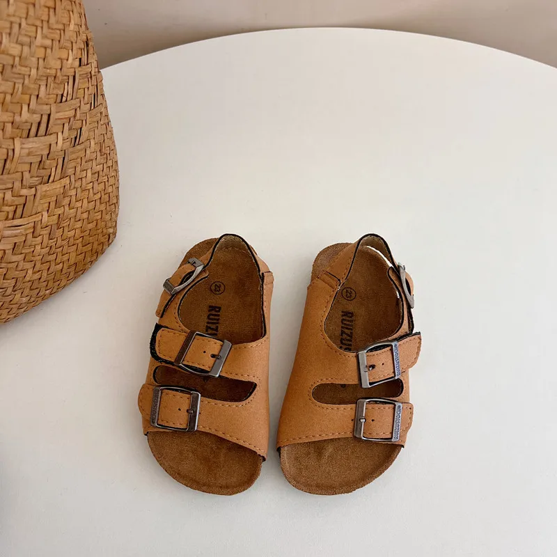 New Summer Kids Roman Sandals Korean Version Boys and Girls Beach Shoes Baby Parent-child Sandals Boutique Clothing