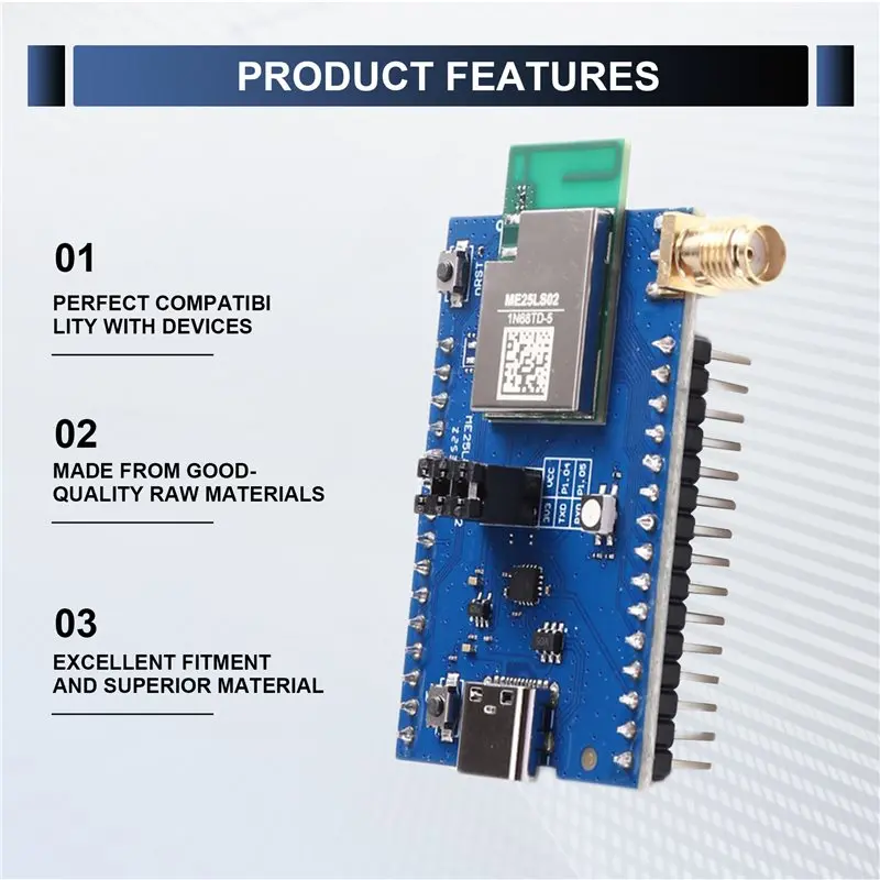 【CYBER MONDAY】무선 및 RF Lora 모듈 장거리 BLE 6.0 Lorawan 콤보 RF 모듈 MX25LE02 LLCC68 NRF54L15 PCB 안테나 Uart