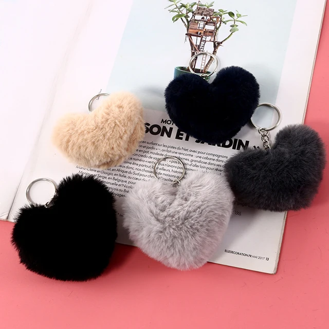 60 Pcs Faux Fur Pom Pom for Hats - Soft Pompoms with Elastic Loop Removable  Knitting Hat Accessories for Shoes Scarves Gloves Bags Crafts Keychain (30