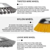 Landscaping Weeding Machine 6/8 Inch Weeder Rotary Weed Brush Joint Twist Knot Steel Wire Wheel Brush Disc Power Garden Tool 6
