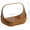 Wicker Picnic Basket with Handle Open Top Garden Harvest Basket Fruit Vegetable Easter Candy Eggs Gathering Baskets 6