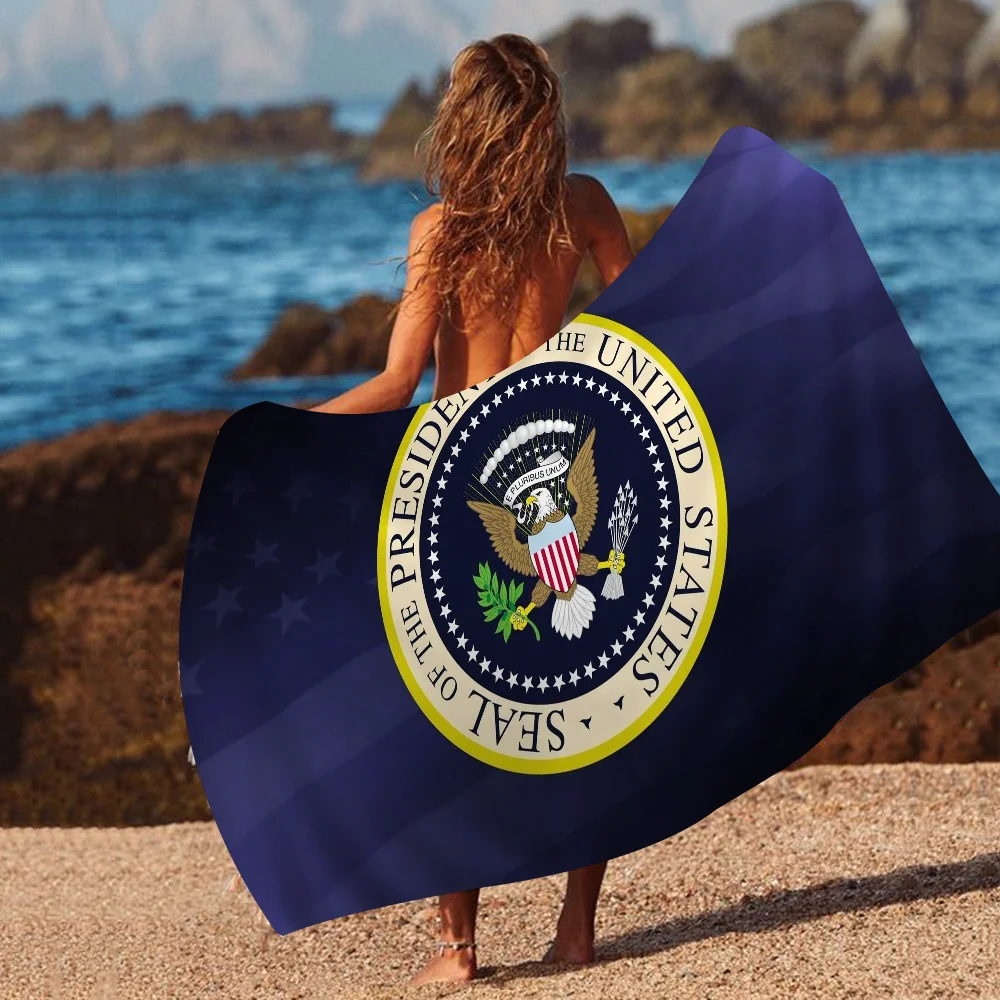 Seal Of The President Of The United States Towel Microfiber Beach Towel Absorbent Quick dry Soft Yoga Swimming Resort Mountain