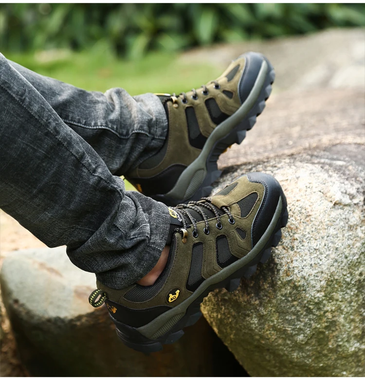 36-48 Outdoor-Sport-Offroad-Schuhe für Herbst und Winter, Bergsteiger-Schuhe für Paare, dicke Sohle, verschleißfest, rutschfester Sneaker – Detail 10