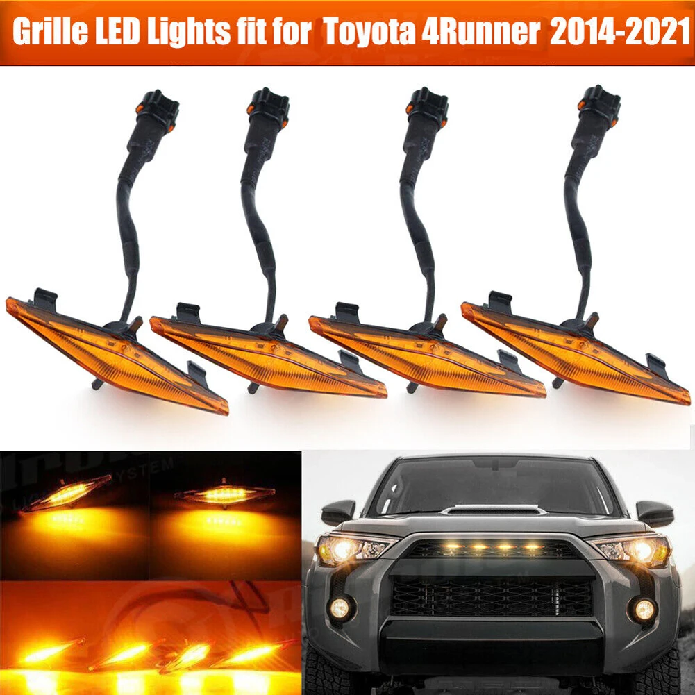 

4 шт., фонари для переднего бампера для Toyota 4runner Pro 2014-2019, 4 шт.