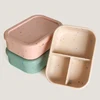 1PCS Microwave Lunch Box Silicone Bowl Dinnerware Food Storage Container Children School Office Portable Baby Feeding Bento Box 1