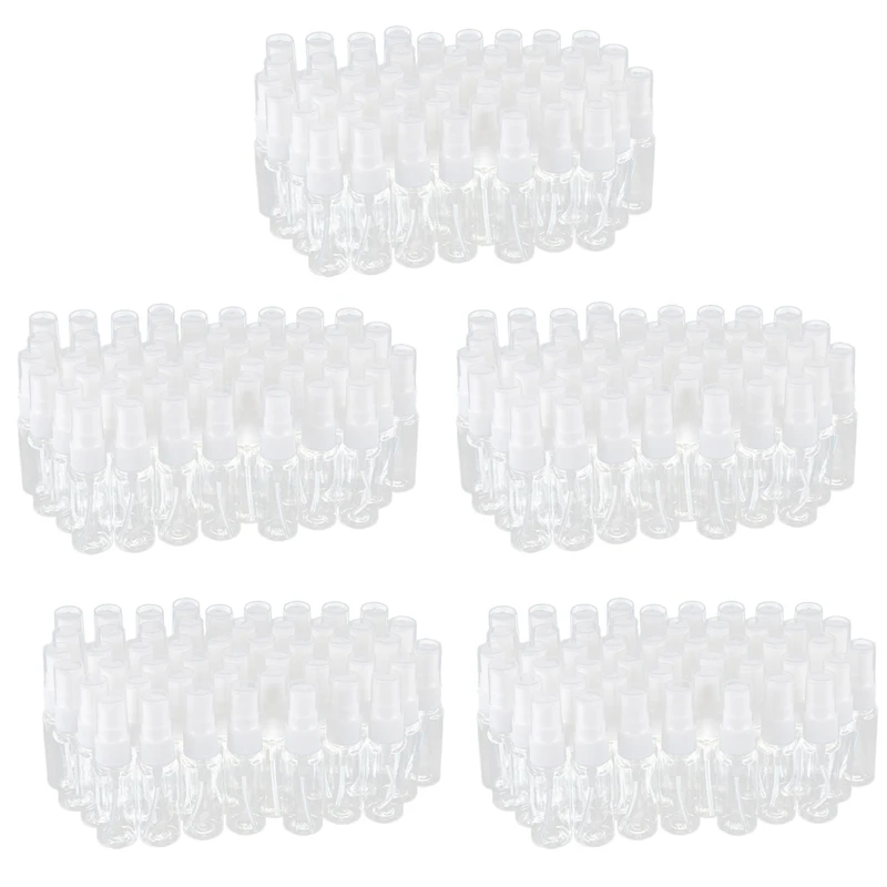 

250-Pack Empty Clear Plastic Fine Mist Spray Bottles With Microfiber Cleaning Cloth, 20Ml Refillable Container Perfect