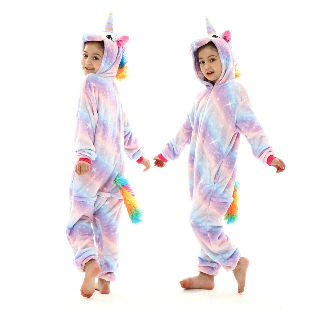 Kids Dinosaur Onesie Pajama Baby Girls Boys Animal Overalls Jumpsuit Cartoon Cosplay Costume Sleepwear