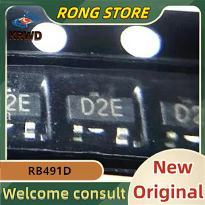 

(50PCS/100PCS) D2E 02E O2E RB491D 491 SOT-23 New and Original Chip IC