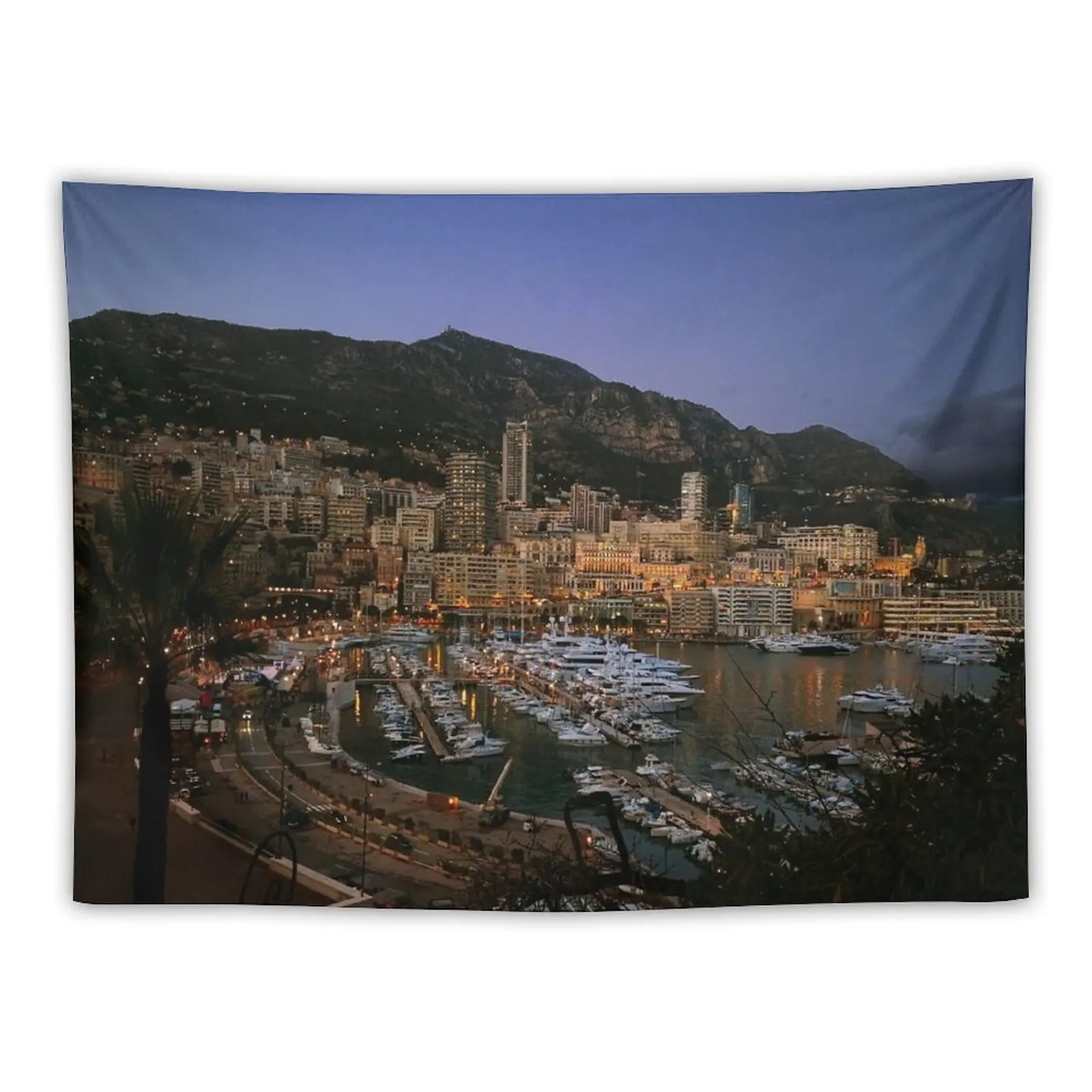 

Beauty of Monaco Bay Tapestry Wall Carpet Decoration Room Tapestry