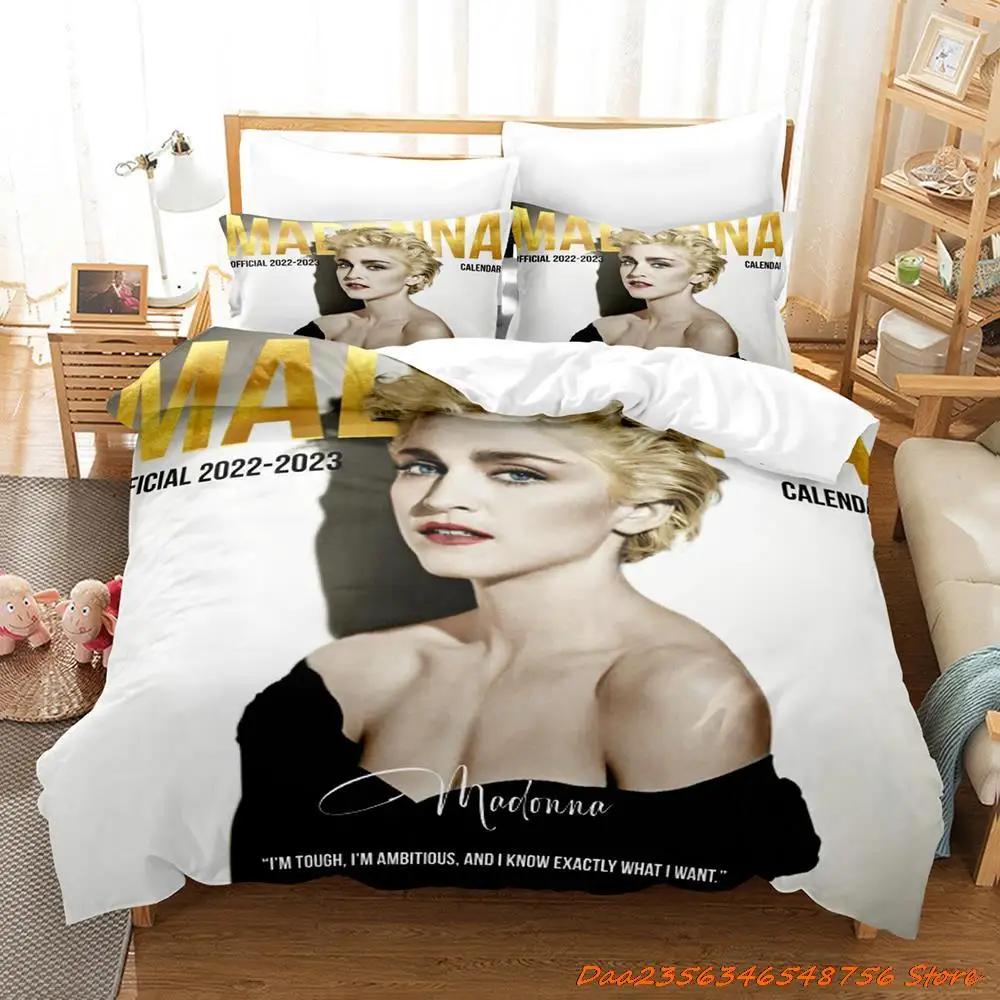 Set biancheria da letto stampata in 3D Madonna copripiumini e federe  copripiumino (taglie usa/ue/AU) H02 - AliExpress