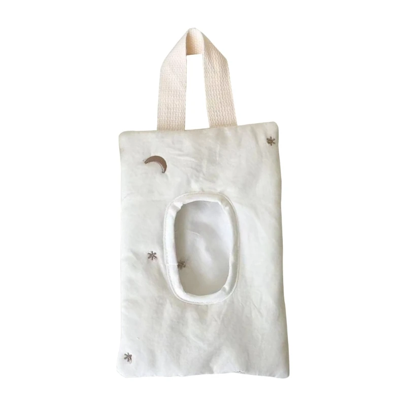 

Embroidered Tissue Cover Wet Wipes Pocket Cotton Wipes Holder for Strollers