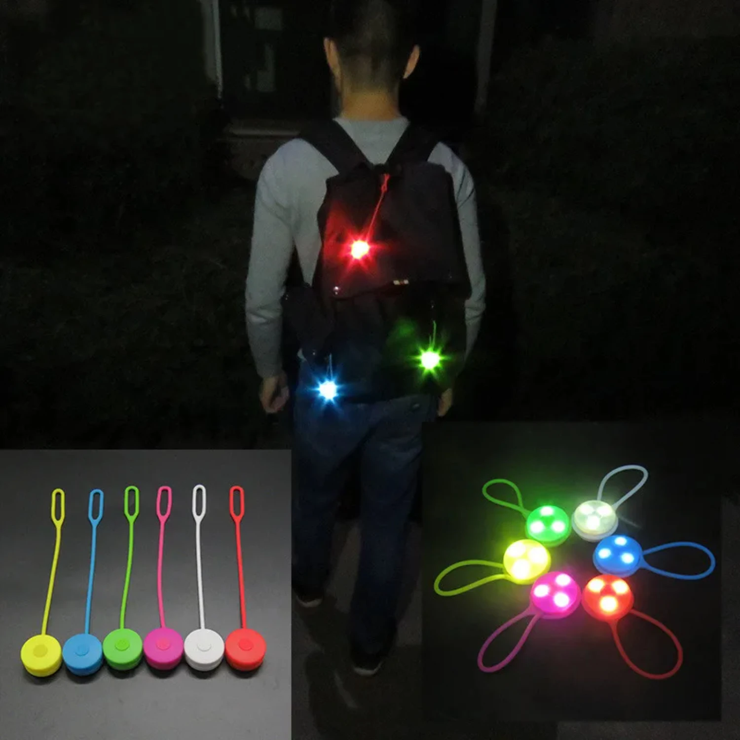 Mini Silicone Bicycle Light Taillight for Enhanced Cyclist Safety and Visibility