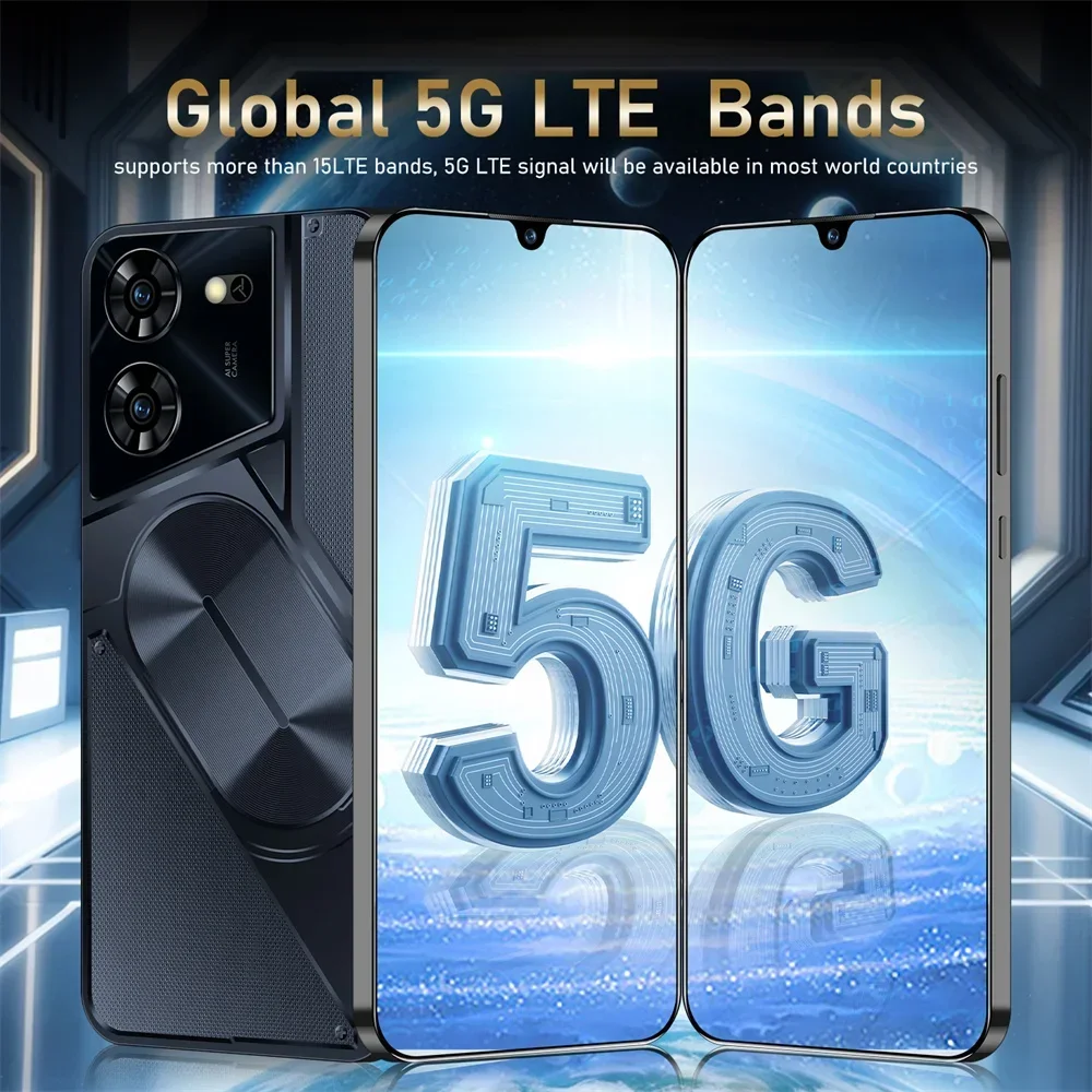 포바 5 프로 스마트폰, 안드로이드 페이스 언락 휴대폰, 7.3HD, 16GB + 1TB, 4G, 5G, 듀얼 심, 6800mAh, 오리지널