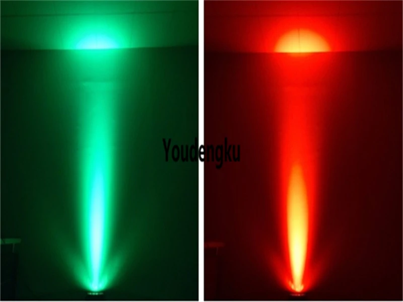 4 pieces 18x 18W 6-in-1 RGBWA UV LED Par Fixture Silent Operating LED Par with M
