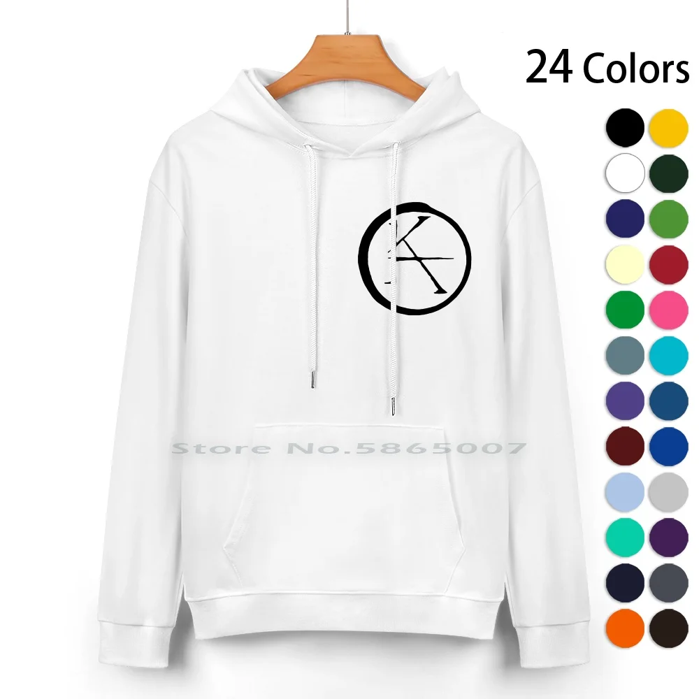 

Gunslinger Ka Symbol Pure Cotton Hoodie Sweater 24 Colors Gunslinger Stephen King Ka Dark Tower Roland Logo 100% Cotton Hooded