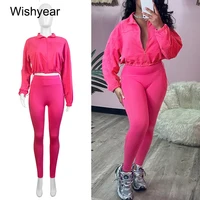 Casual Fitness Sweatsuit for Women Full Sleeve Sweatshirt Tops and Jogging Pants Two 2 Pieces Set Female Tracksuit Outfit 2026