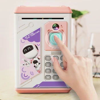 ParentChild Money Bank MultiAccount Setup Financial Management Toy Safe Fingerprint Unlock for 5+ Year Olds 1