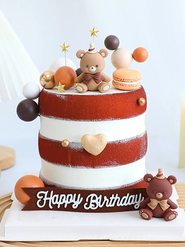 Description Picture 3 of item10pcs Colorful Ball Shaped Cake Toppers DIY Cake Decoration for Wedding Birthday Party Dessert Cupcake Props Baking Supplies