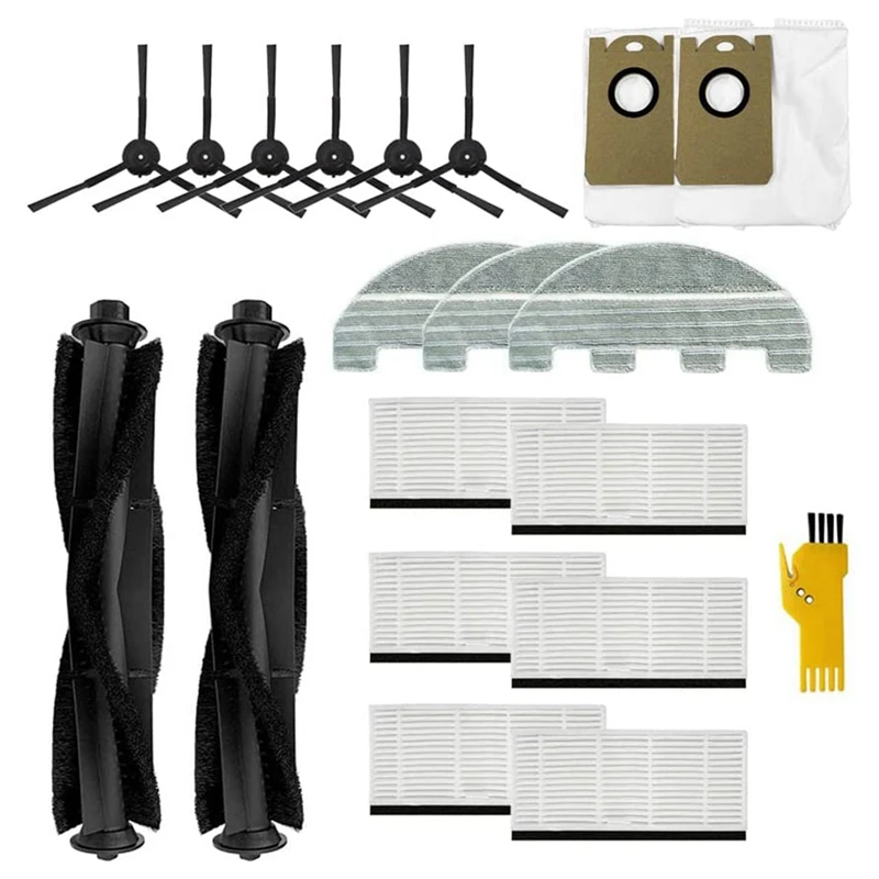 Replacement Accessories Kit For Proscenic M8 PRO M8 Robot Vacuum Cleaner Main Brushes Filter Mop Cloths Dust Bags