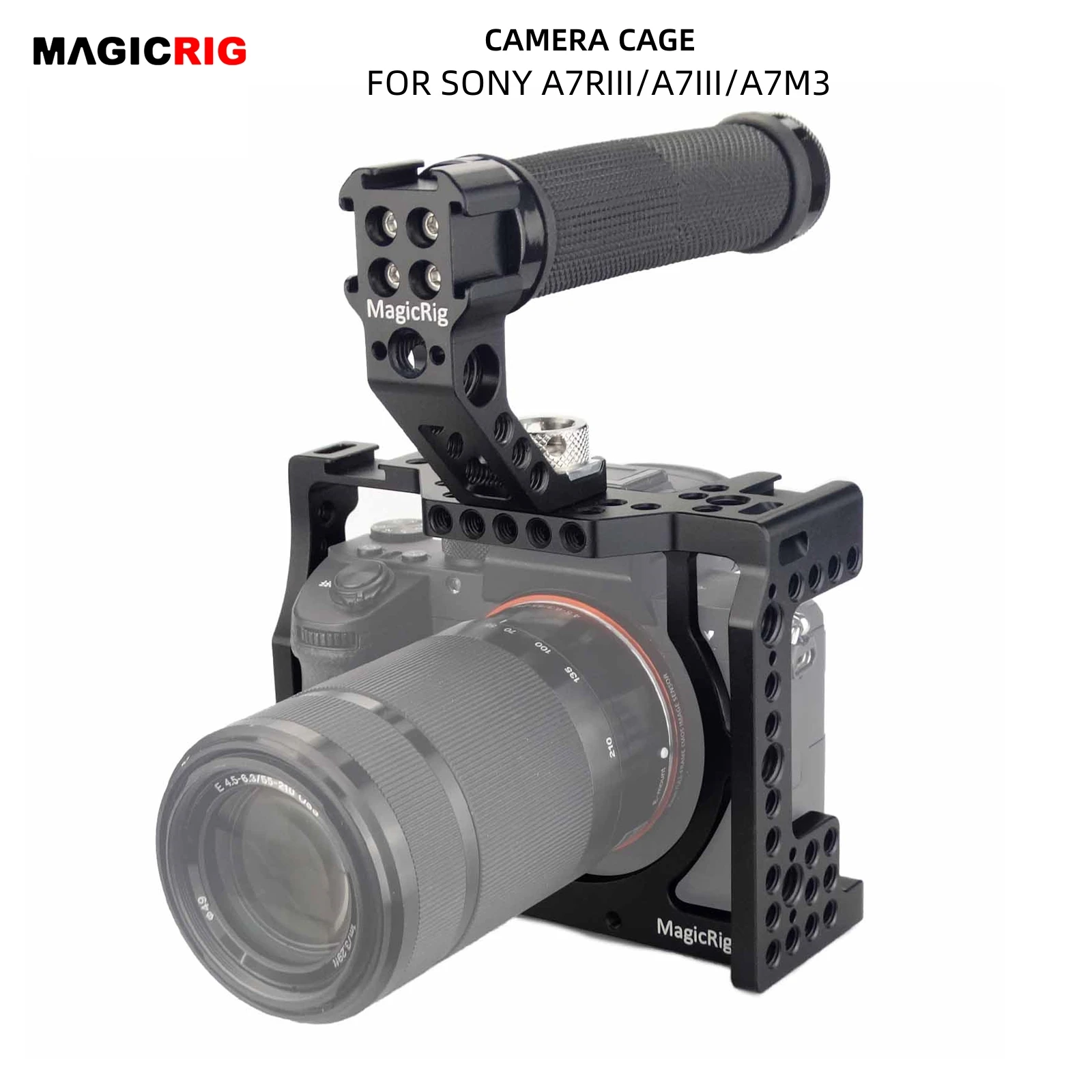 Kit Gabbia Per Fotocamera Magicrig A7Iii / A7Riii / A7M3 Con Maniglia Superiore Di Posizionamento Arri Per Fotocamera Sony A7 Iii / A7Riii / A7M3