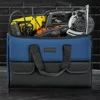 New Square Tool Bag with 30% More Capacity Waterproof Multi Pockets Tool Organizer Tool Pouch for Electrician Tools 5