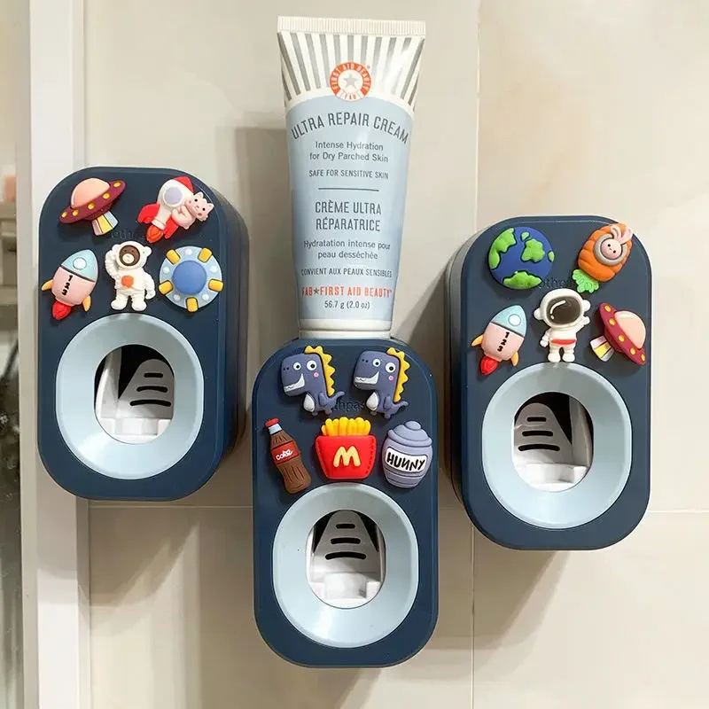 

Automatic Toothpaste Squeezer For Children Household Toothpaste Dispenser Cute Home Toothbrush Holder Bathroom Accessories