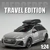 1:24 Audi RS6 TRAVEL EDITION High Simulation Diecast Metal Alloy Model car Sound Light Pull Back Collection Kids Toy Gifts 4