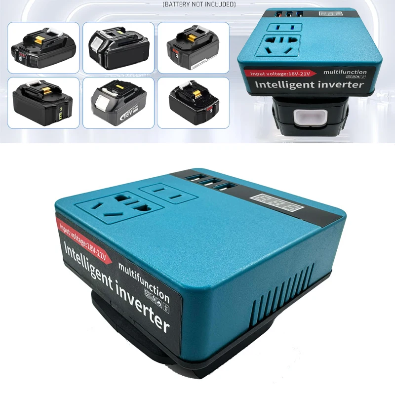 マキタインバーターポータブル マキタバッテリー用インバーター ポータブル電源 200W DC18Vから