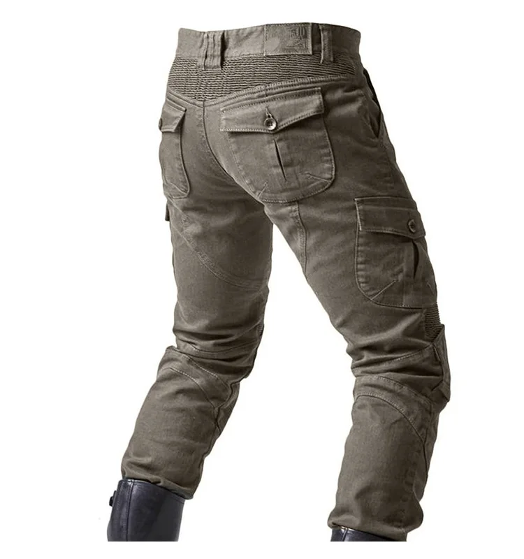 Men's Denim Cargo Skinny Jeans Pocket Detail