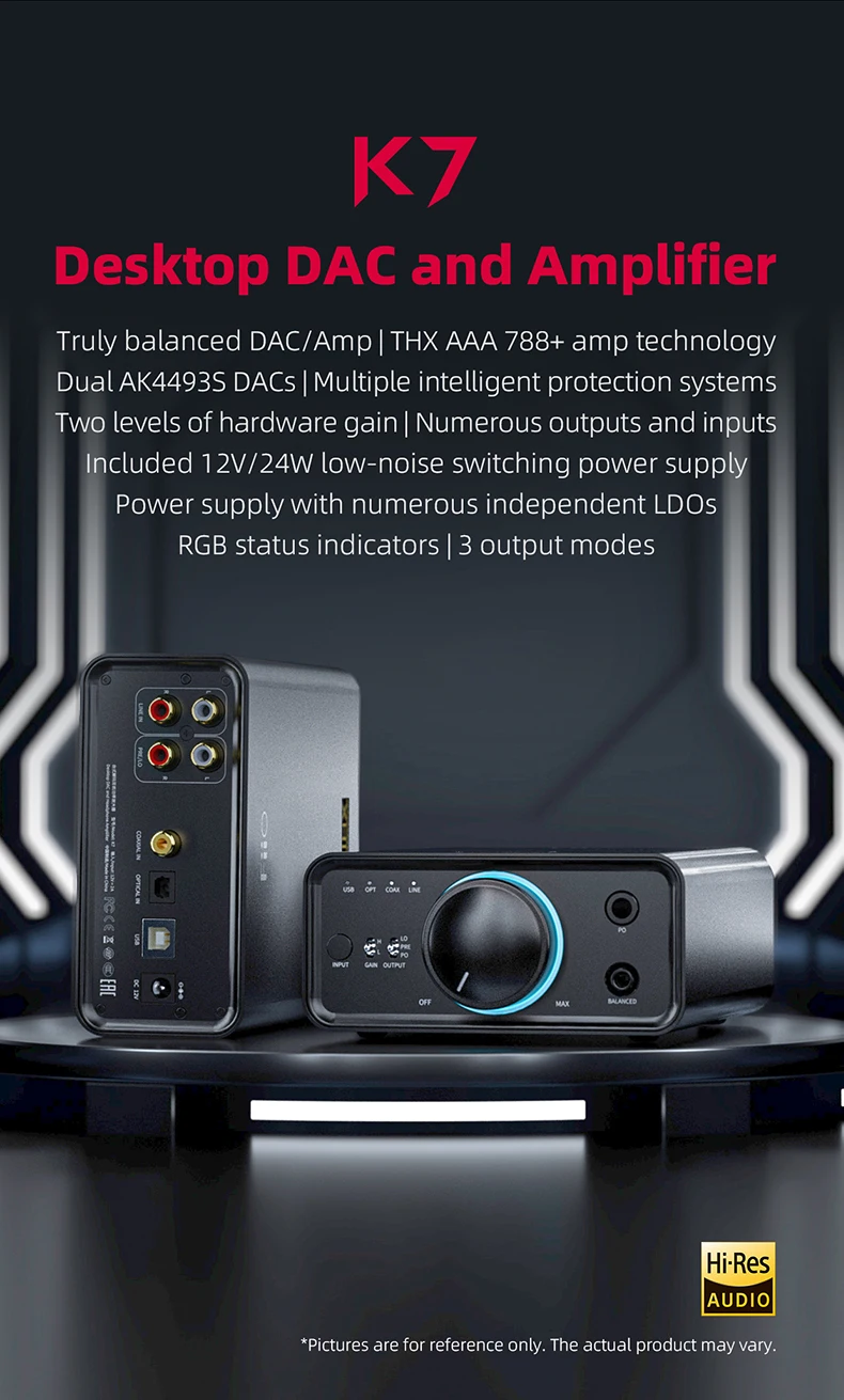FiiO K7 THX DAC おまけ付き（最強のUSBヘッドホンアンプを使いたい 