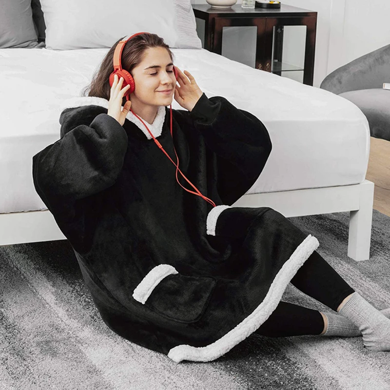 Robe Thick Winter Blankets | Thick Warm Couple Blanket | Thick Warm Fleece  Blanket - Blanket - Aliexpress