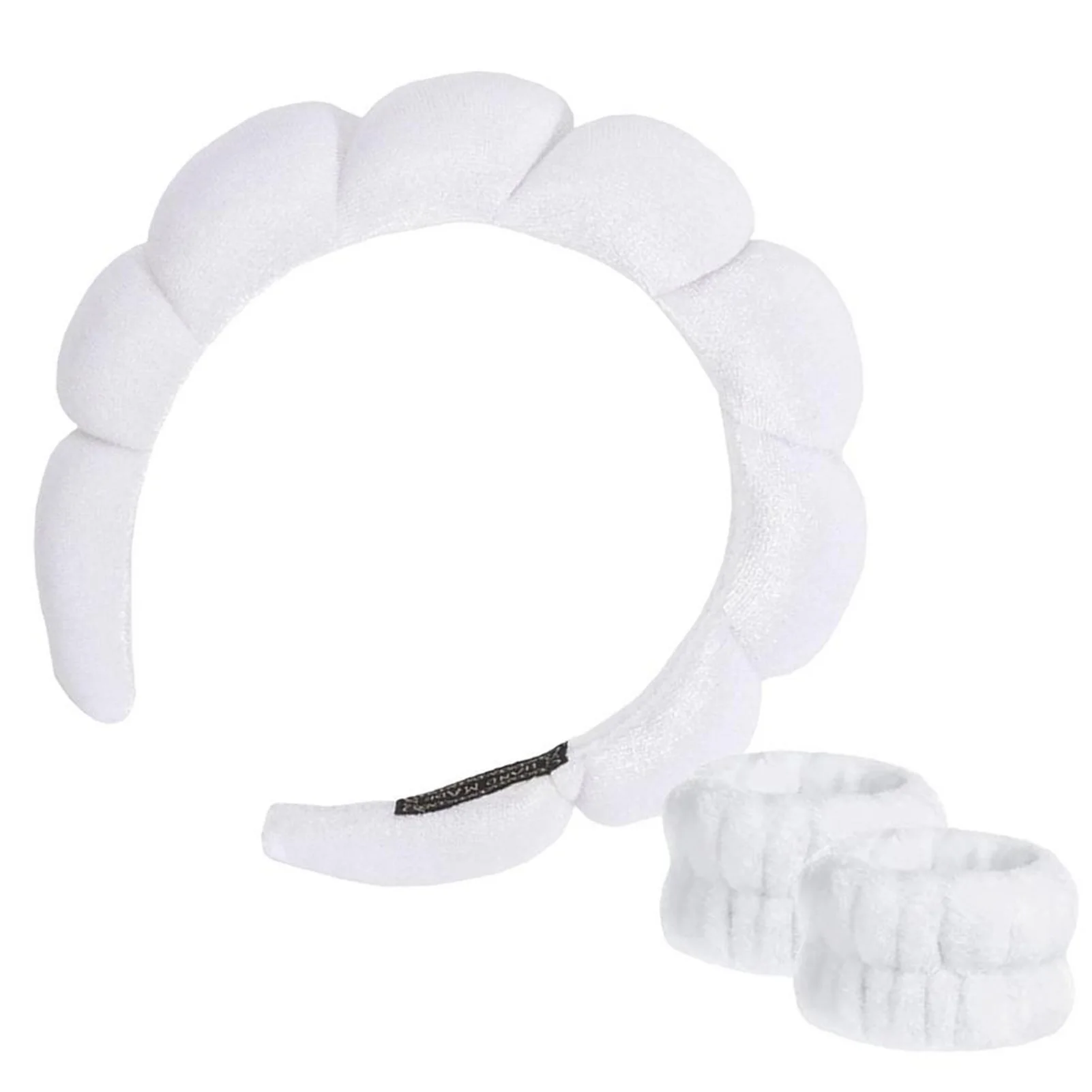 

Sponge Wide Brim Hair Hoop Wristband Set Non-Slip Hairpin Sponge Headband for Shower Washing Face Artifact