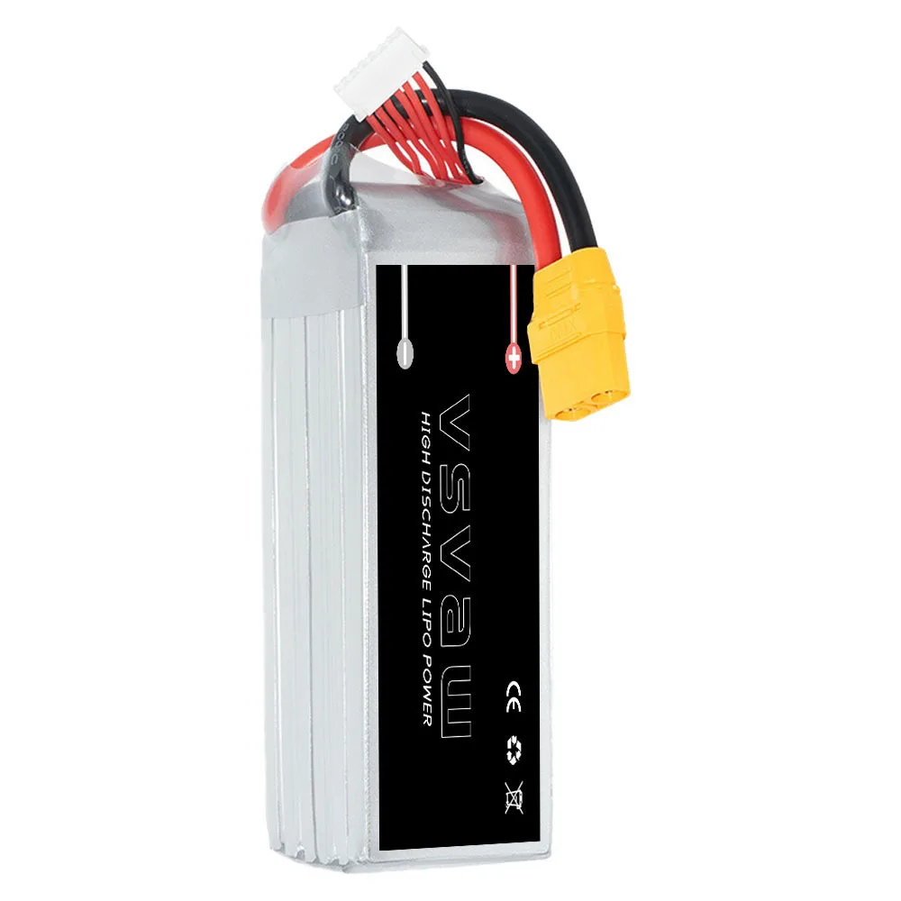 Upgraded VSVAW 6S 22.8V 80C/160C 7000mAh model drone FPV electric toy high magnification long endurance Lipo battery HV