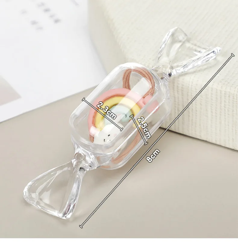 10 Teile/los Mini Süßigkeiten Schmuck Box Transparent Süße Süßigkeiten Geformt Tragbare Boxen Schmuck Container Lagerung Wasserdicht Organizer – Detail 12