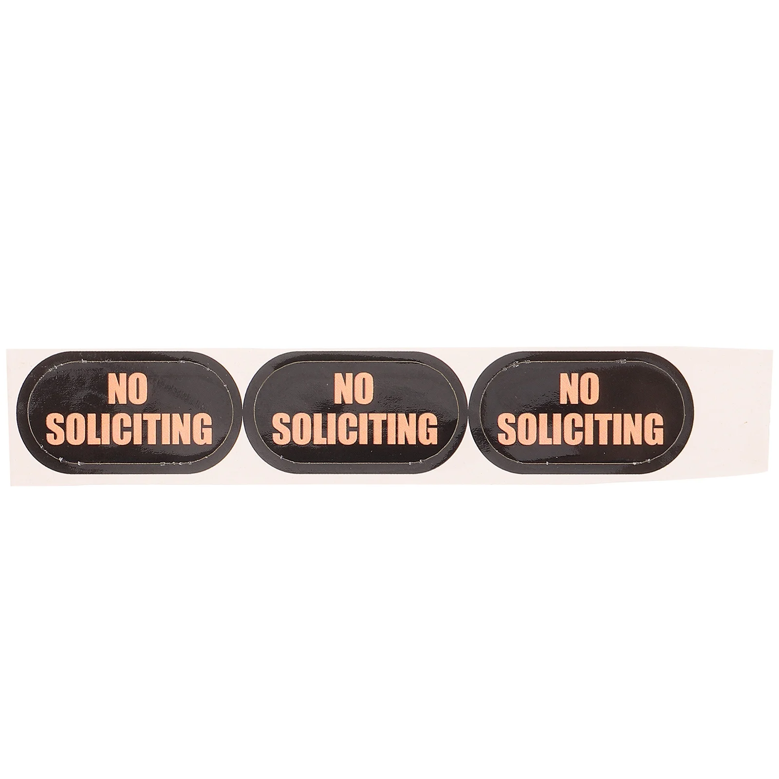 

3 Sheets Stickers Classy No Soliciting Sign Doorbell for House Funny Ring Signs Front