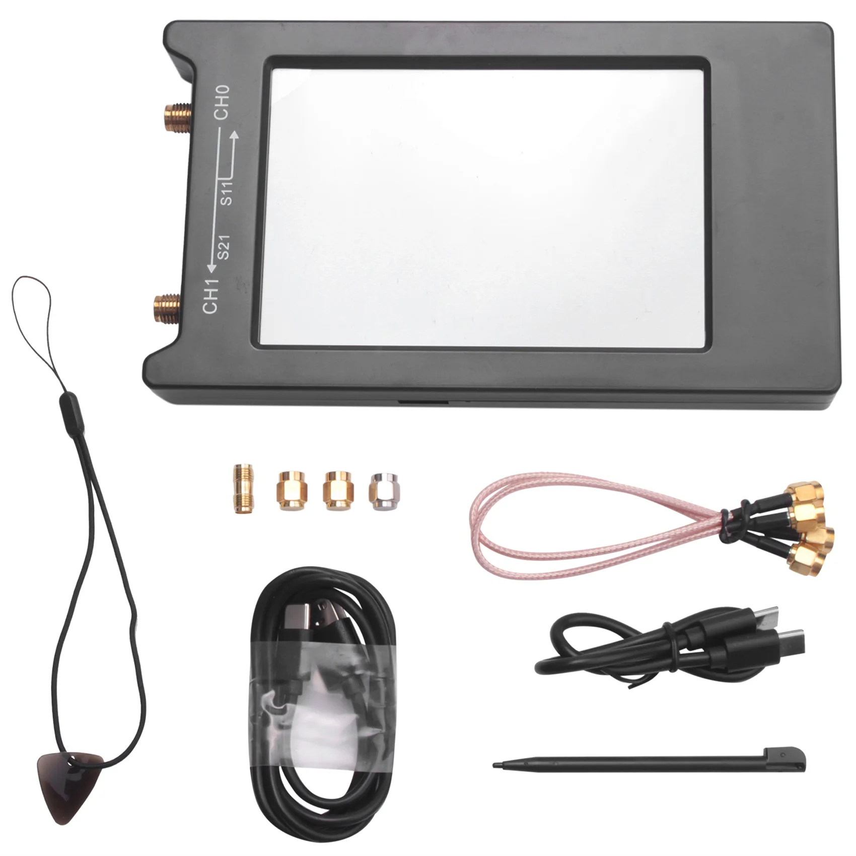 

NanoVNA-H4 Vector Network Analyzer 10KHz-1.5GHz HF VHF UHF Antenna Analyzer Measuring with LCD Press Screen Nano VNA