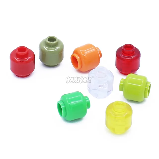 Marumine Head Plain Stud Recessed 3626 30PCS Mini Person Figure Brick Parts MOC Construction Light Building Blocks Accesories 3