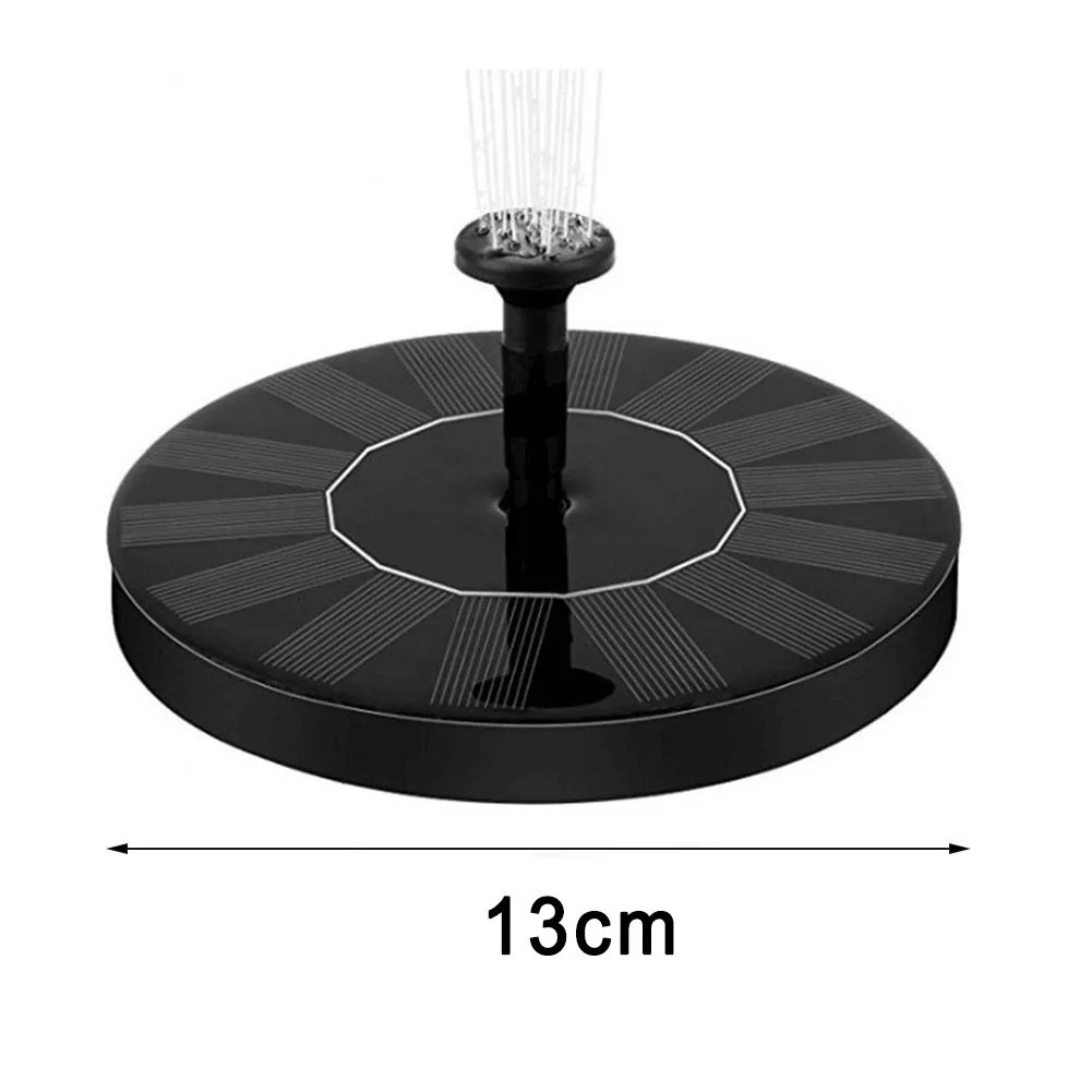 

Floating Fountain Solar Fountain 110cm ABS Efficient Environmentally Friendly Multiple Water Types Multipurpose