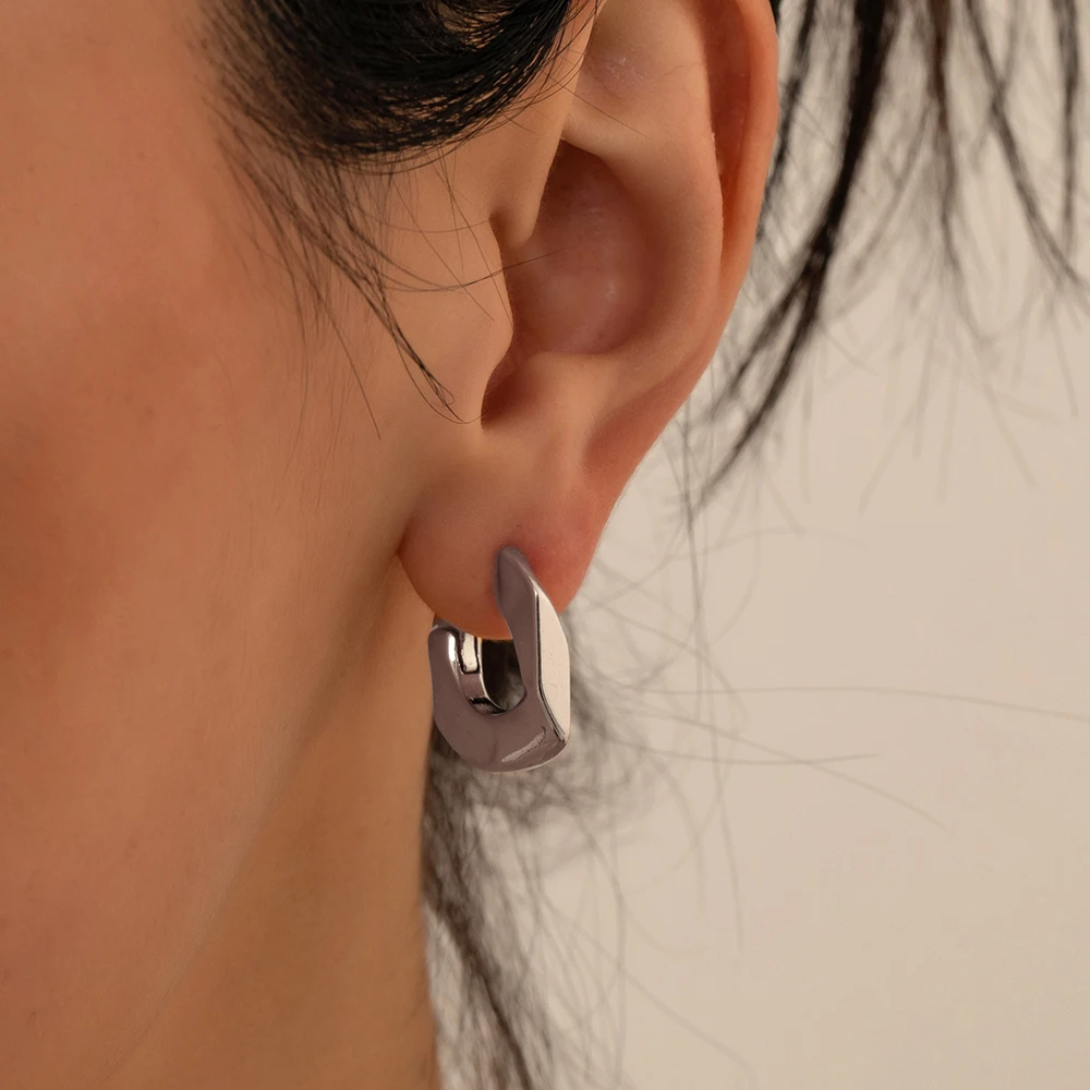 Boucles d'oreilles créoles - grand CERCLE, plaqué or