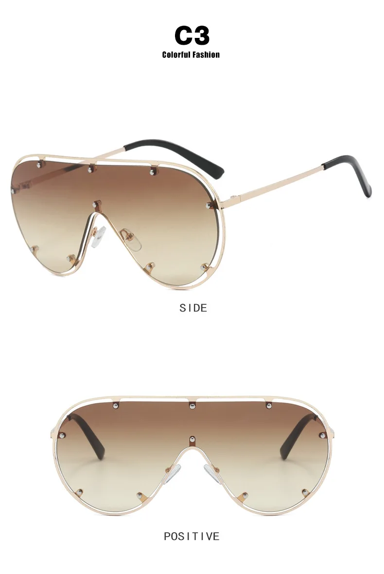 DOHOHDO Neue modische unregelmäßige Piloten-Sonnenbrille für Damen und Herren, Vintage-Designer-Damen-Sonnenbrille, trendige Damen-Sonnenbrille, UV400 – Detail 12