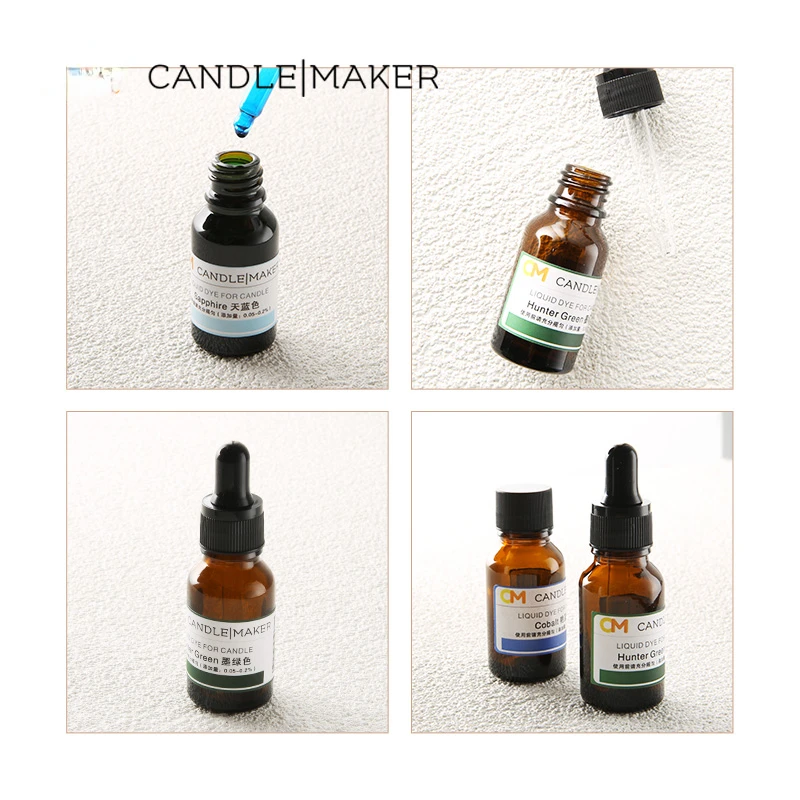15ml Liquid Dye for DIY Scented Candles Soy Wax Dye for Diy Soy Candles Blending