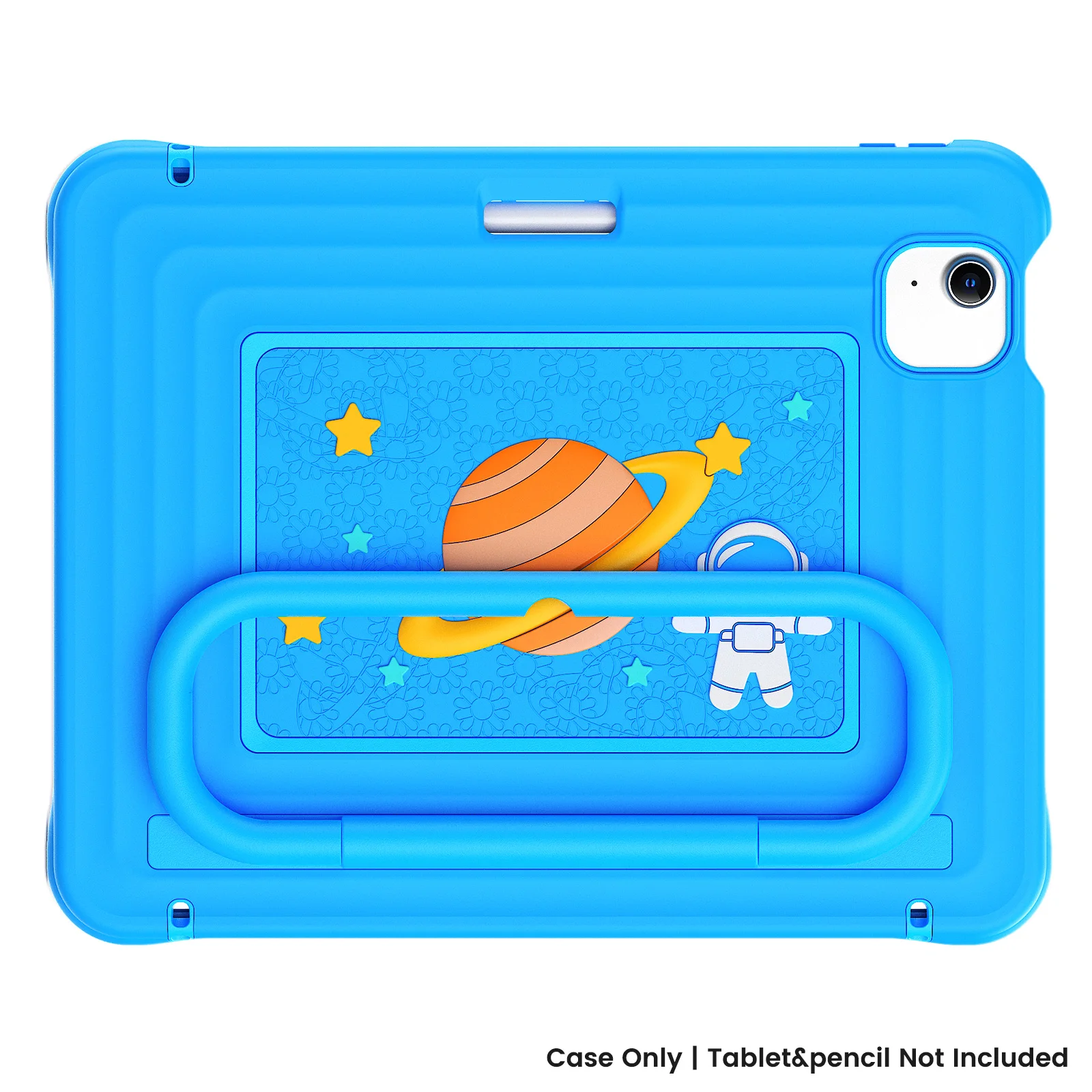 Children's Shockproof Tablet Case - Multi-Purpose Design with Handle Stand and Pencil Holder