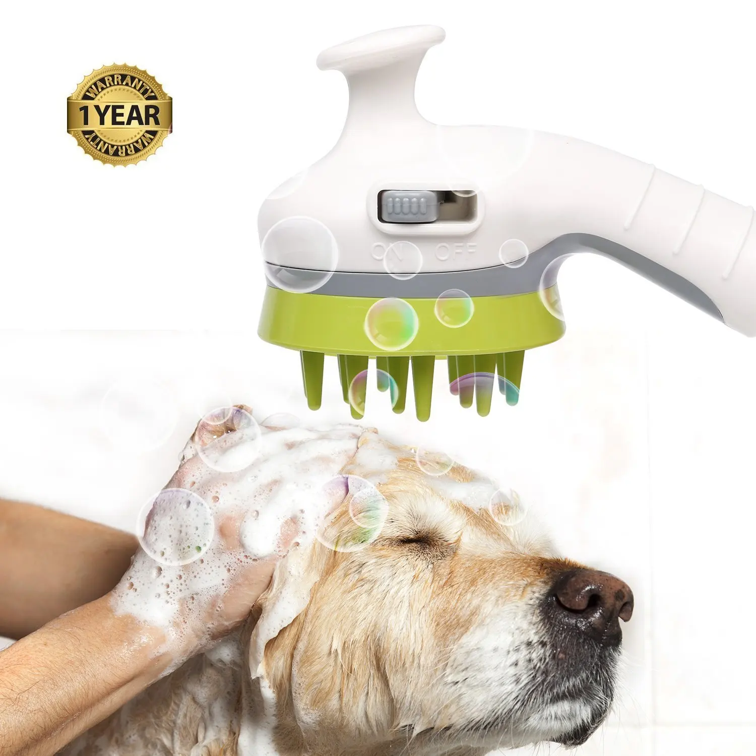 Pet Bathing Spray Head - Foam Generator  Pressure Booster for Dog Showers
