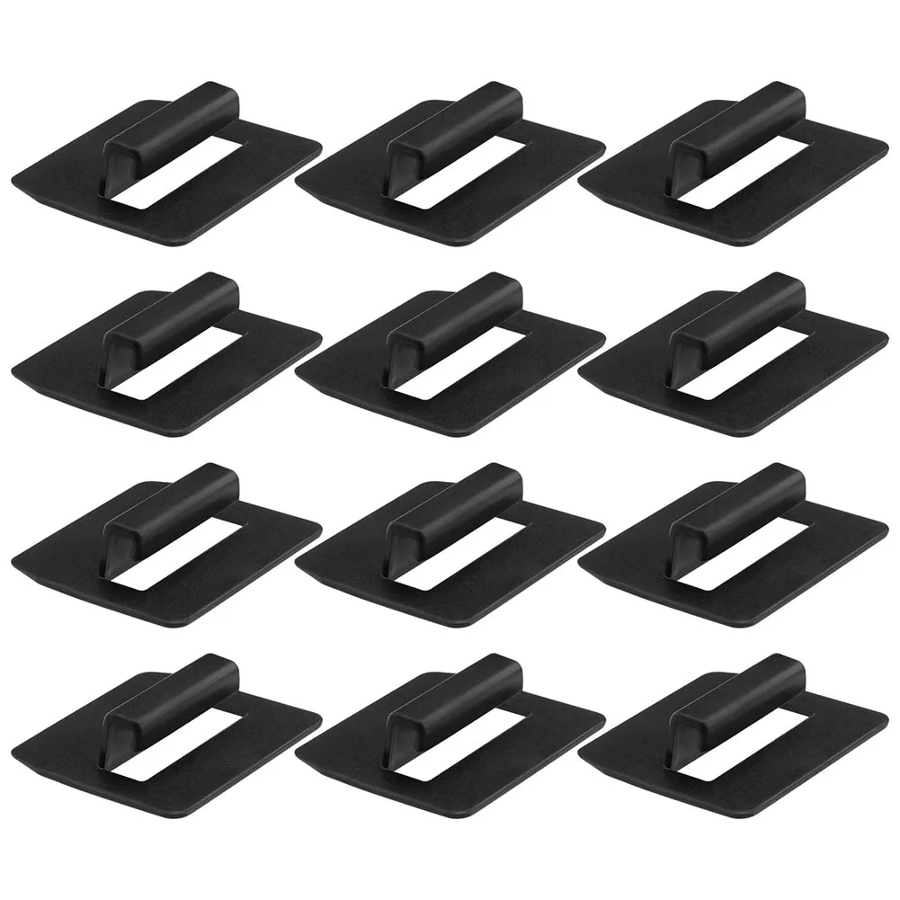 

12pcs Buckles For Tesla Roof Sunshade Clips Skylight Split Shade Sunshades Sun Block Clips Black ABS Durable Car Parts