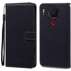 Elegant Leather Flip Wallet Phone Case with Bumper Protection for Blackview A80 (A80S) (Black)