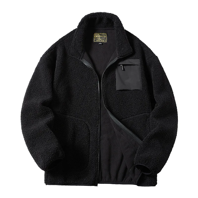New Style Men's Lambswool Thickened Jacket
