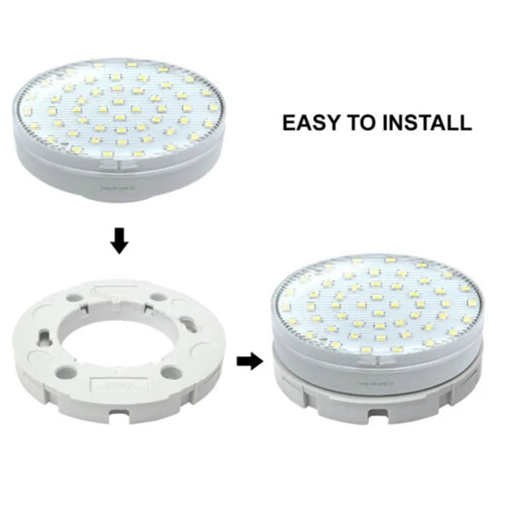 Lamp holder lamp bulb holder lamp base 2pc GX53 Base Fitting For GX53 Lamps Fly Leads For LED And CFL Light Bulb Fitting 10CM Ceiling Wall Lamp Holder